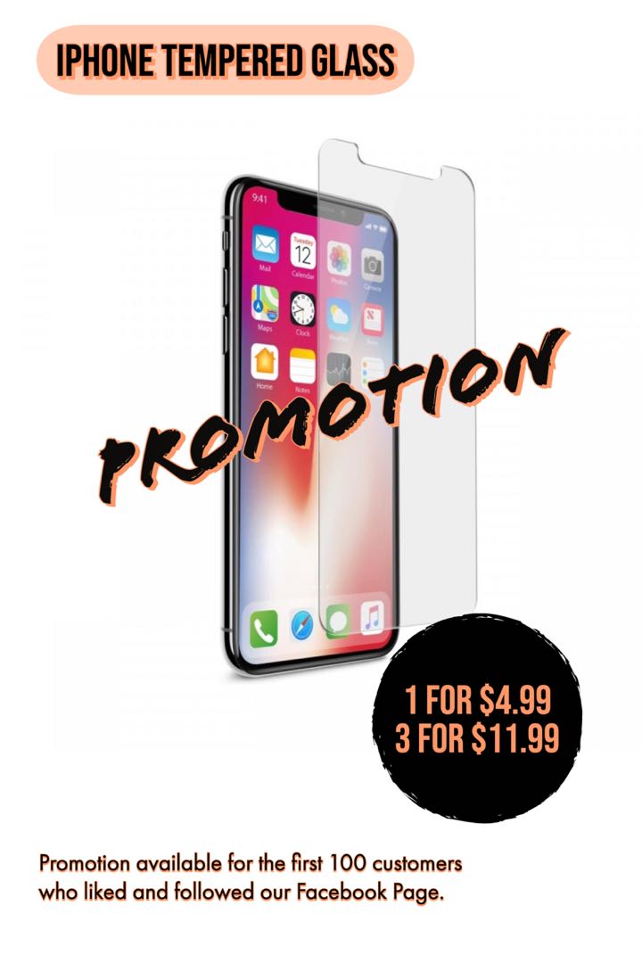 [PROMOTION] IPHONE TEMPERED GLASS