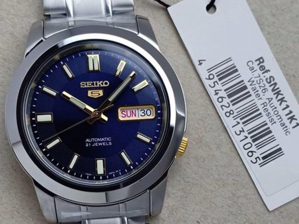 Seiko 5 SNKK11 Automatic Steel Watch SNKK11K1 Brand New, Men's Fashion,  Watches \u0026 Accessories, Watches on Carousell