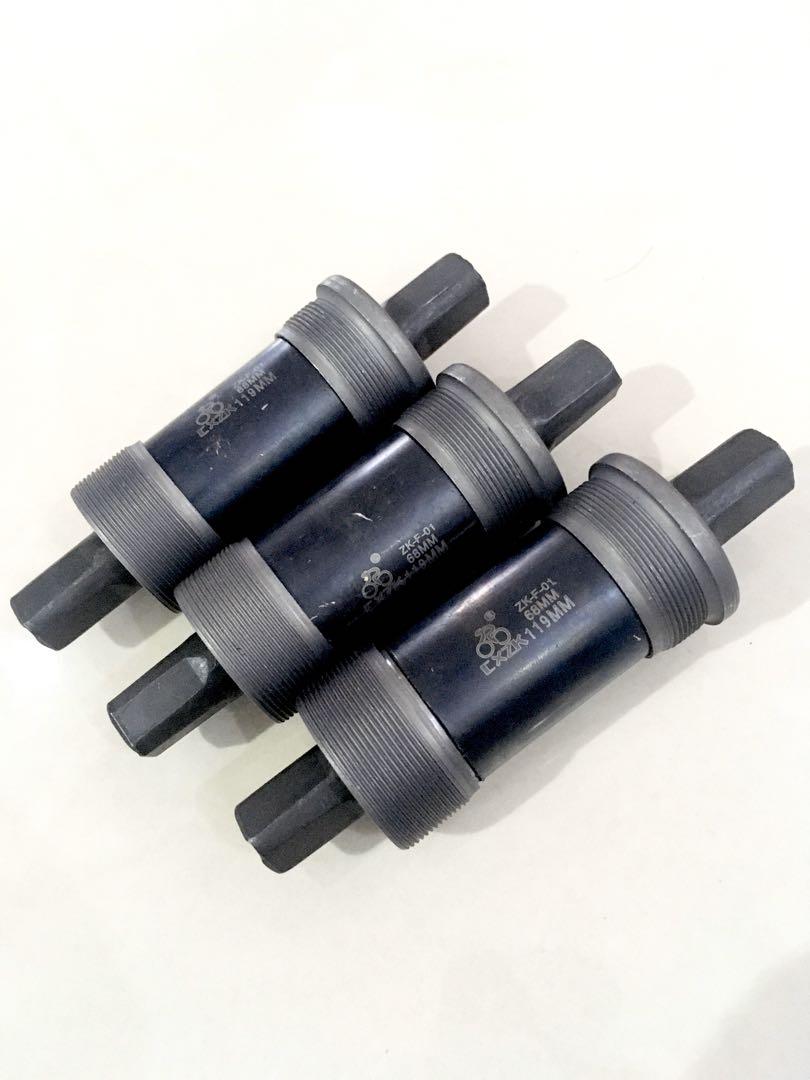 RPM STEEL CARTRIDGE 68 X 116 BICYCLE BOTTOM BRACKET W/ M8 BOLTS 