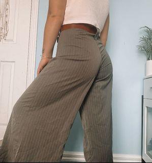 stripe culottes pants