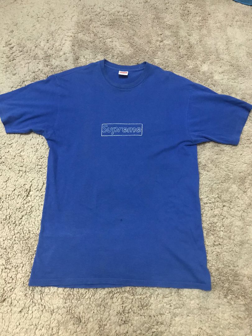 Supreme Kaws Box Logo Tee Ss11 Men S Fashion Clothes Outerwear On Carousell