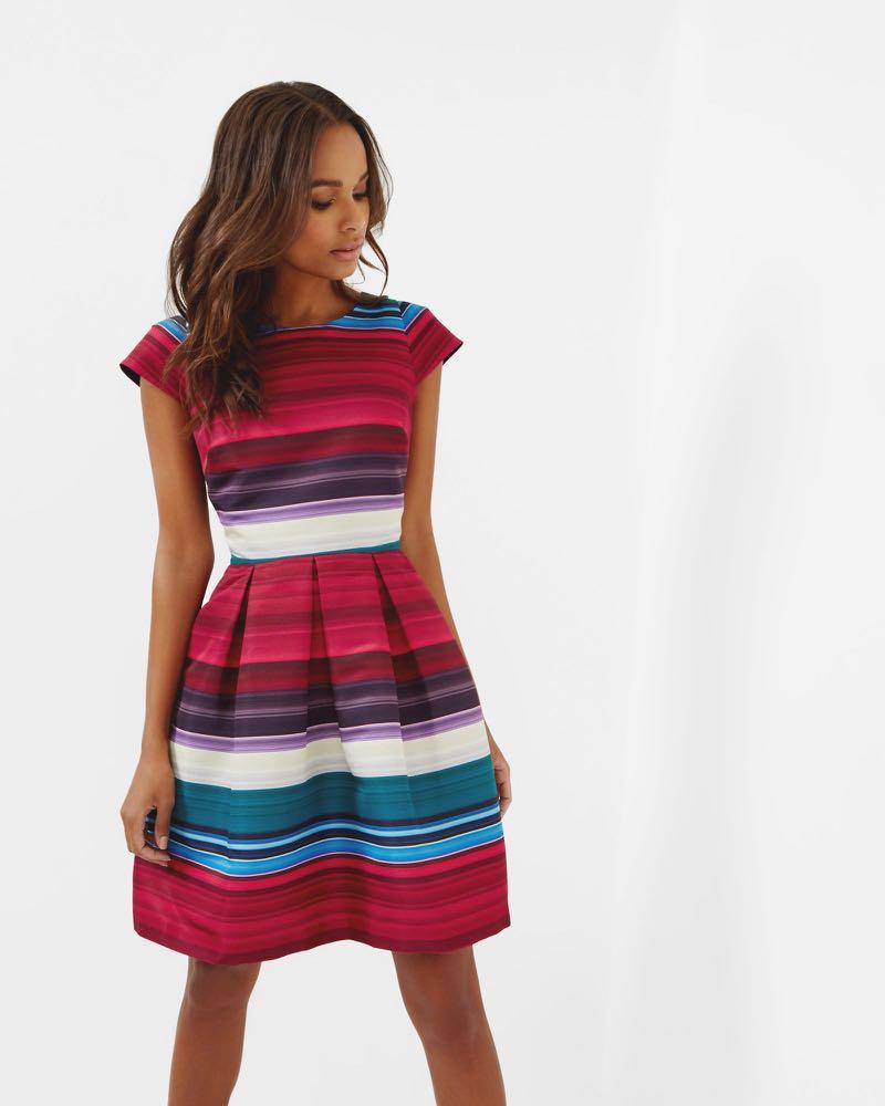 Ted baker striped dress online