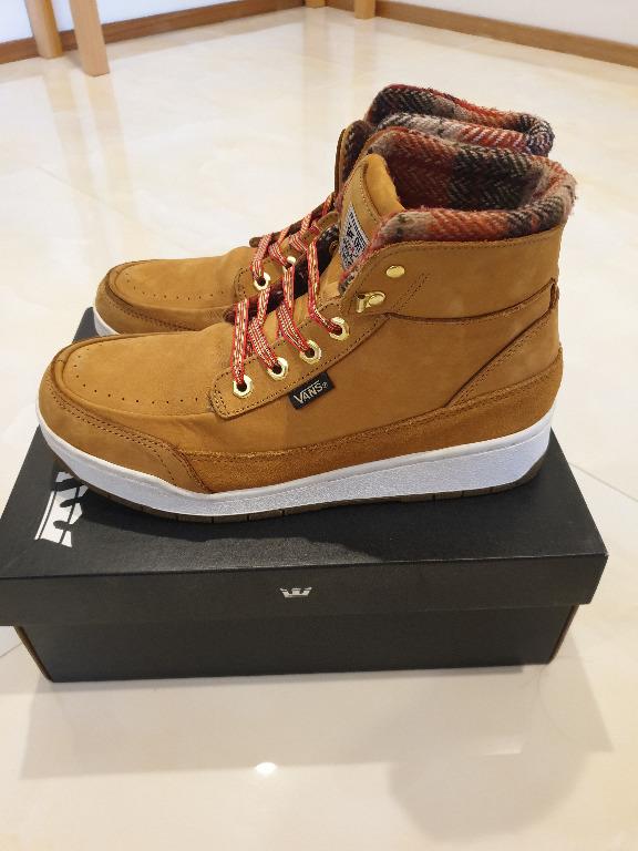 Vans High Top Sneaker Boots Sz10 V2621 Wheat Colour Discontinued Stock Men s Fashion Footwear on Carousell