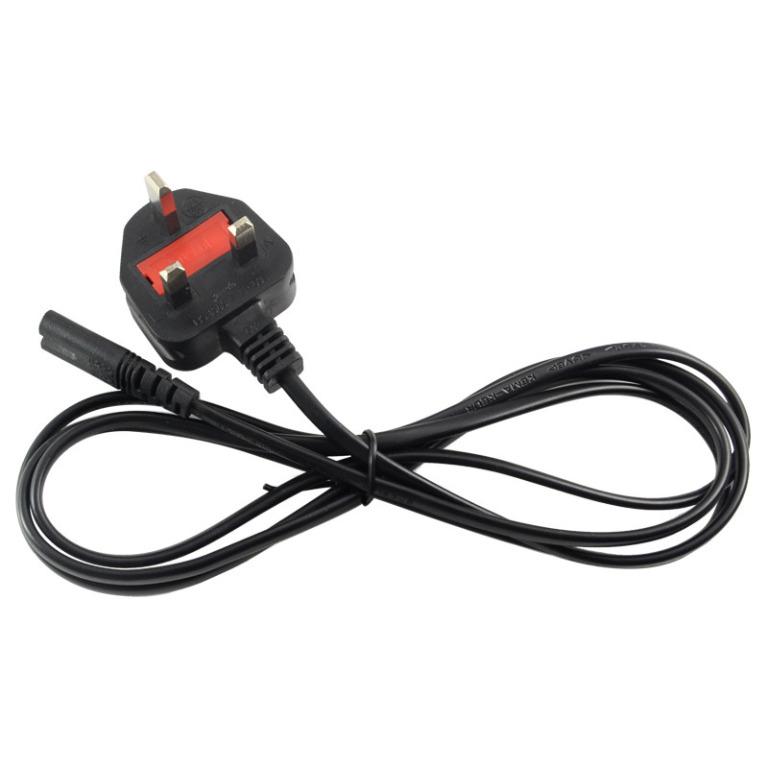 3Pin AC Power Plug Cable Cord With Fuse (For Printer,Laptop AC 