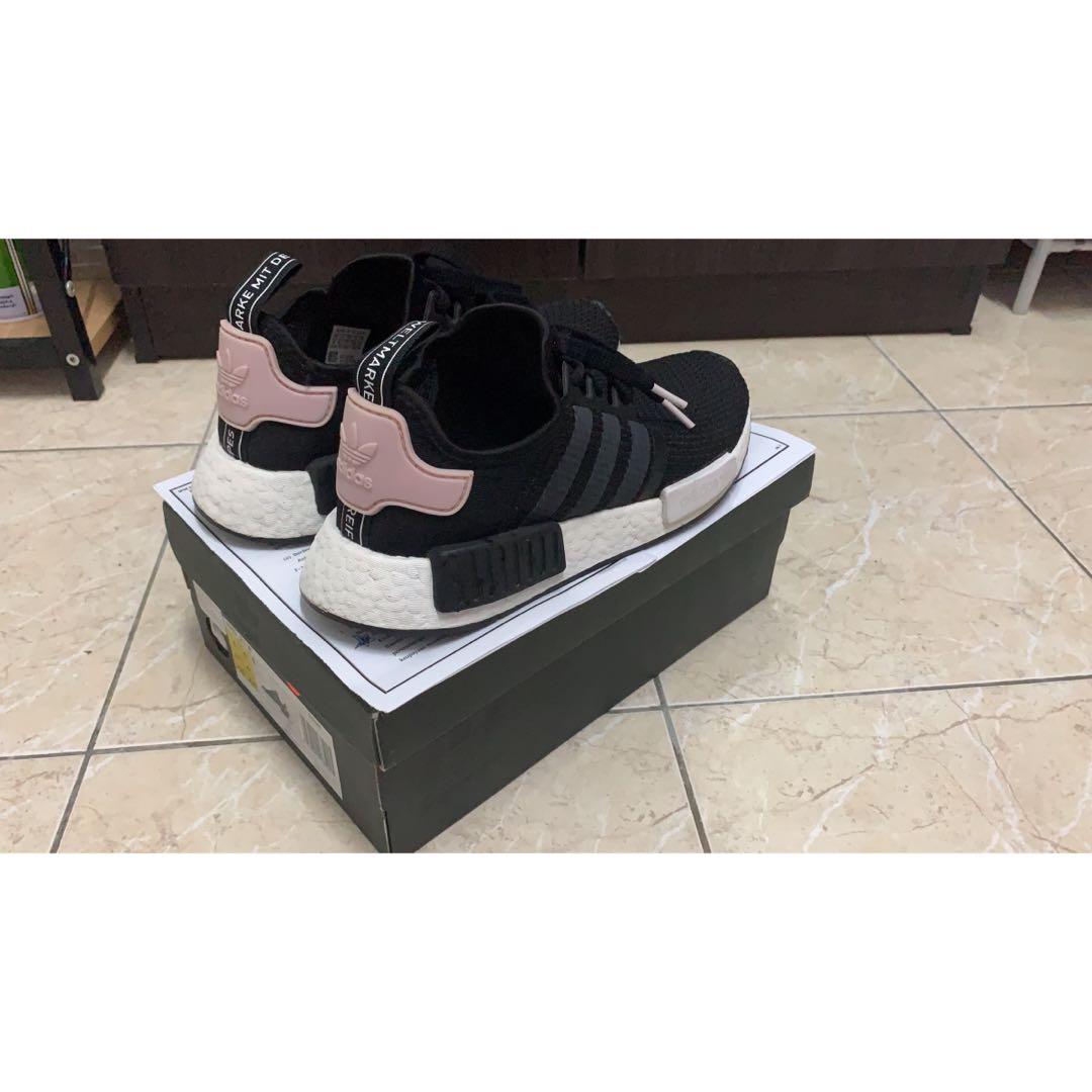 Adidas women's nmd black and deals pink