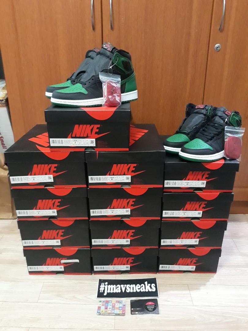 pine green jordan 1 7y