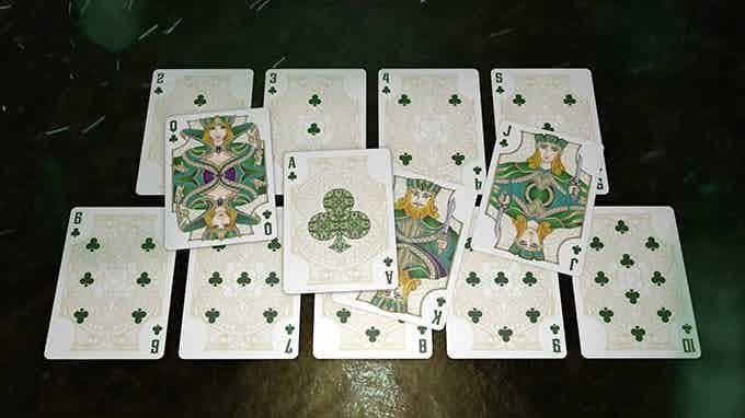 Bicycle jade playing cards clearance
