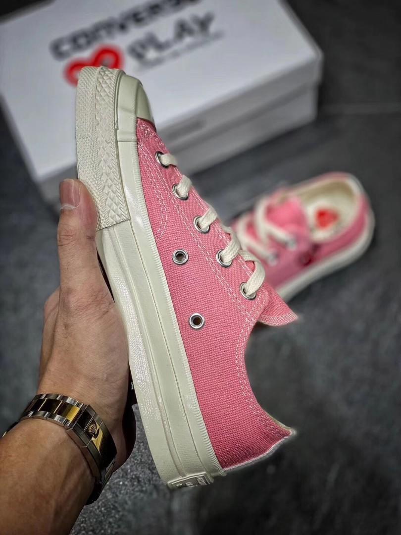 Comme des garcons converse store size 6 womens pink