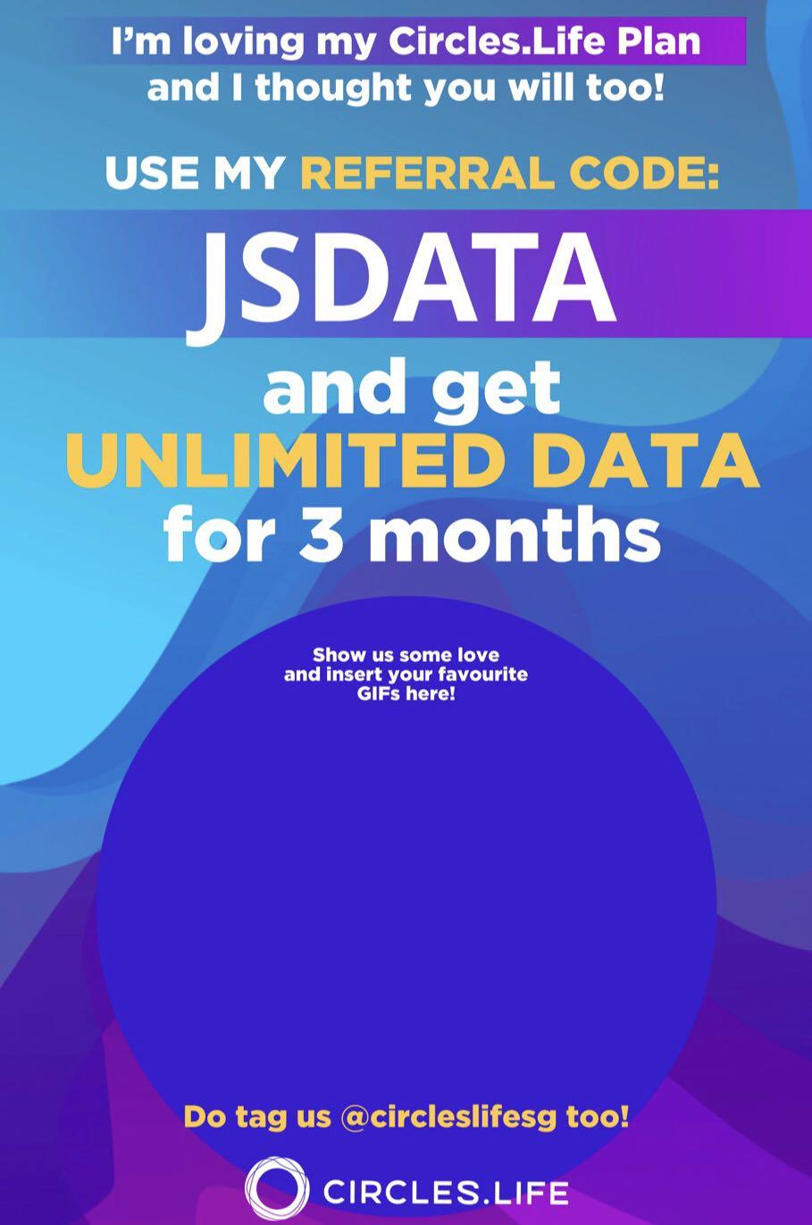 Circles life referral code, Mobile Phones & Gadgets, Mobile & Gadget Accessories, Sim Cards on