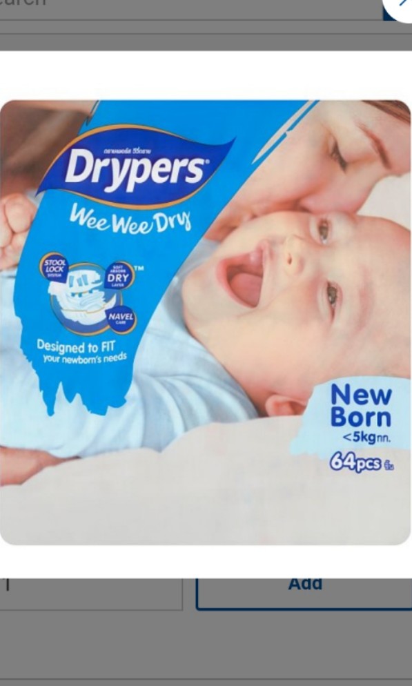 Drypers newborn Babies Kids Bathing Changing Diapers Baby