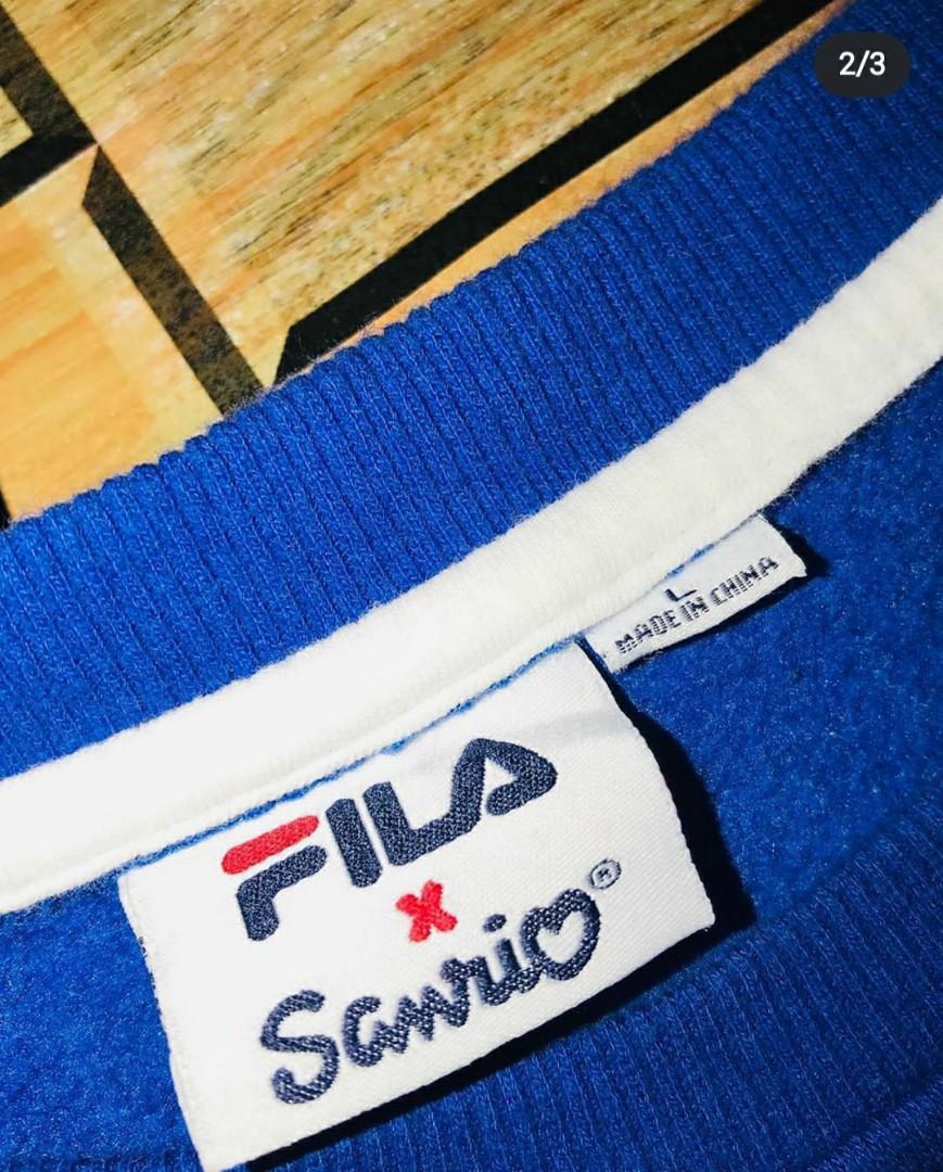 Fila x Sanrio Sweatshirt Fesyen Wanita Pakaian Wanita Atasan di Carousell