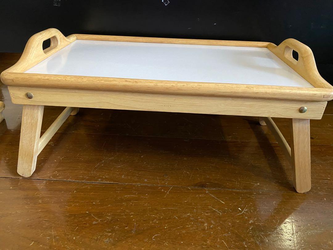 Bed Foldable Tray (Category: Table Linen & Textiles) located in Quezon City. Submitted by ann78uy (Listing ID 1000662728, Image 1). Description: Decluttering 2,600 each Barely used Excellent condition Bought in Rustans Shipping c/o buyer.