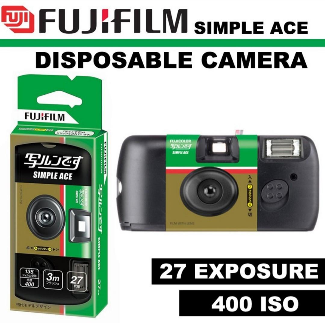 Fujifilm 35mm Disposable Single Use Camera [Simple Ace], Photography ...