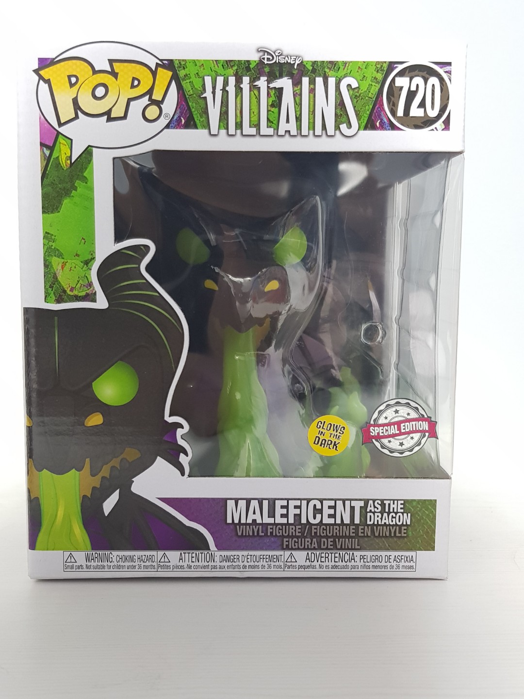 maleficent glow in the dark pop