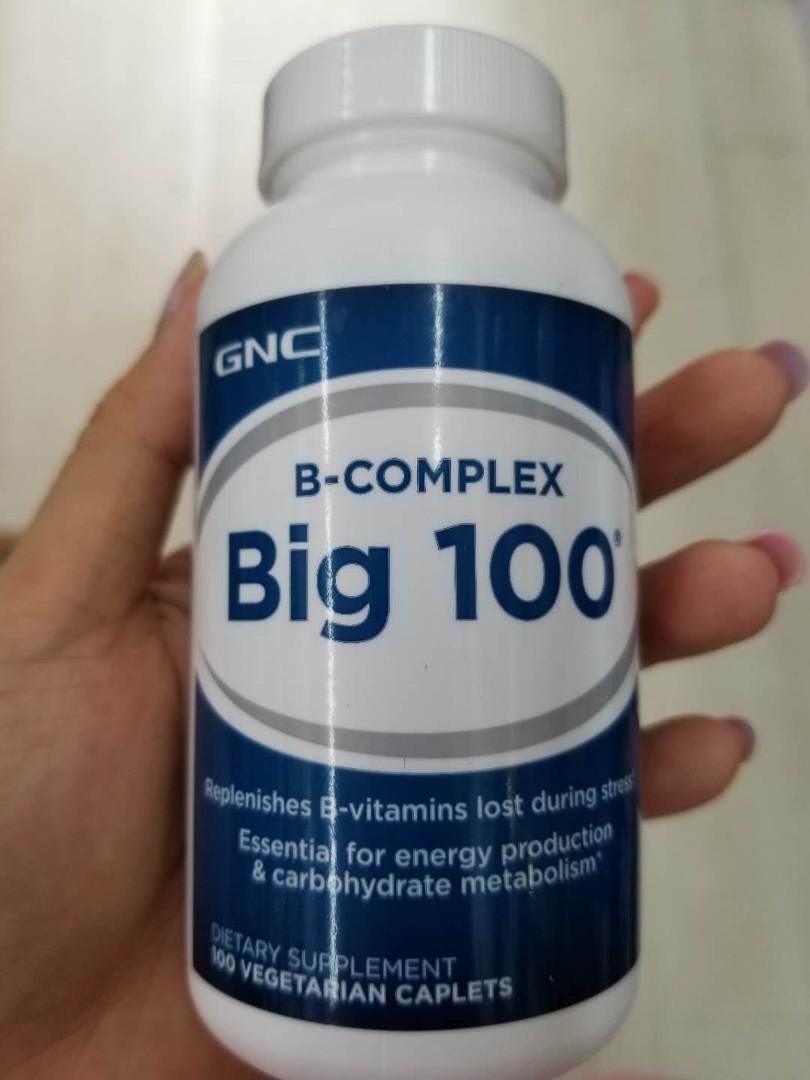 美國品牌GNC，品質保障GNC Big 100 綜合維他命 B100 (100粒) 佐敦地鐵交收, 健康及營養食用品, 健康補充品, 健康補充品 維他命及補充品