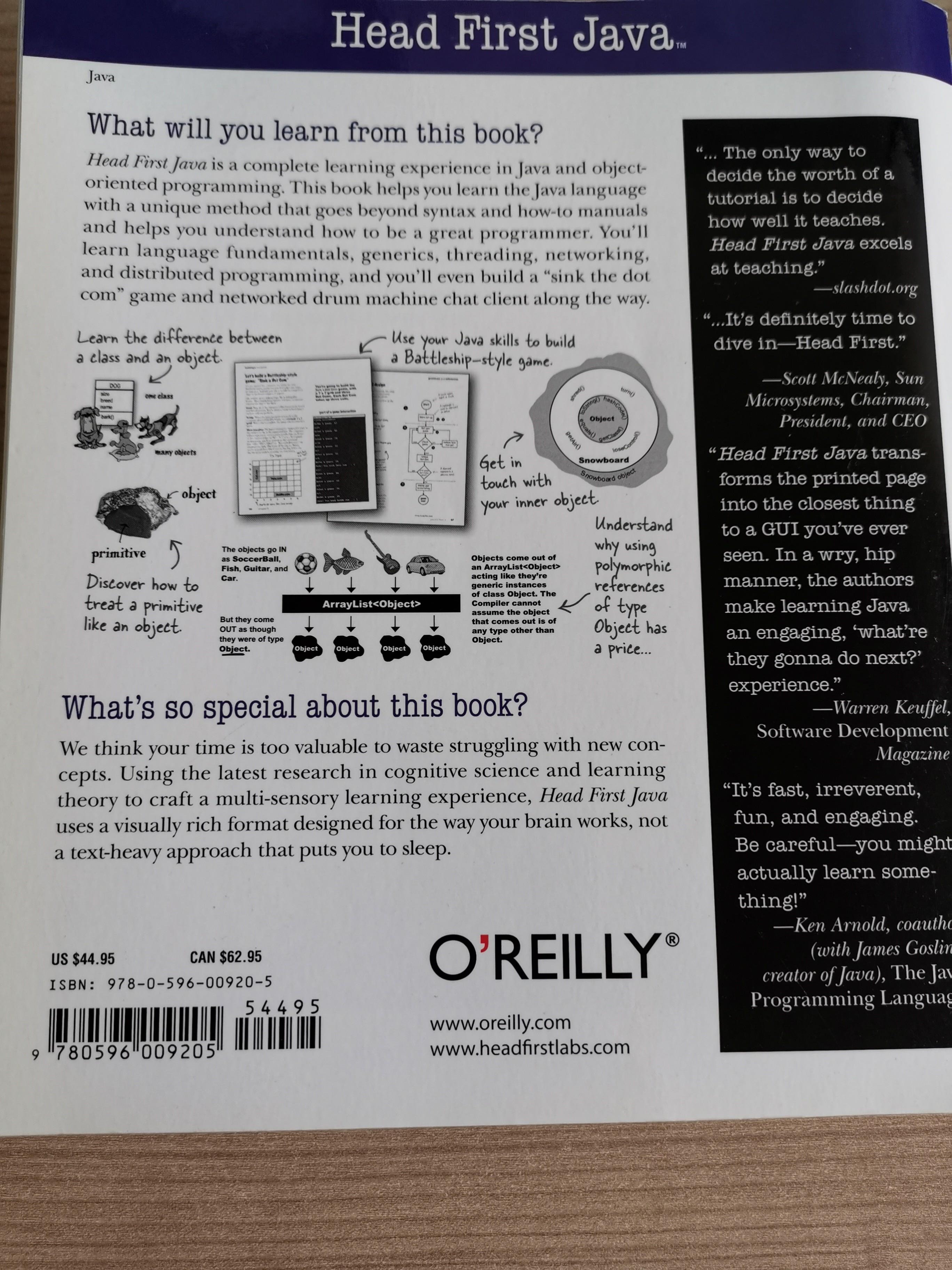 Head first java (Category: Storybooks) located in Singapore. Submitted by lemor.soh (Listing ID 1000624366, Image 2). Description: 8/10 condition. Learn the basics of the programming language.