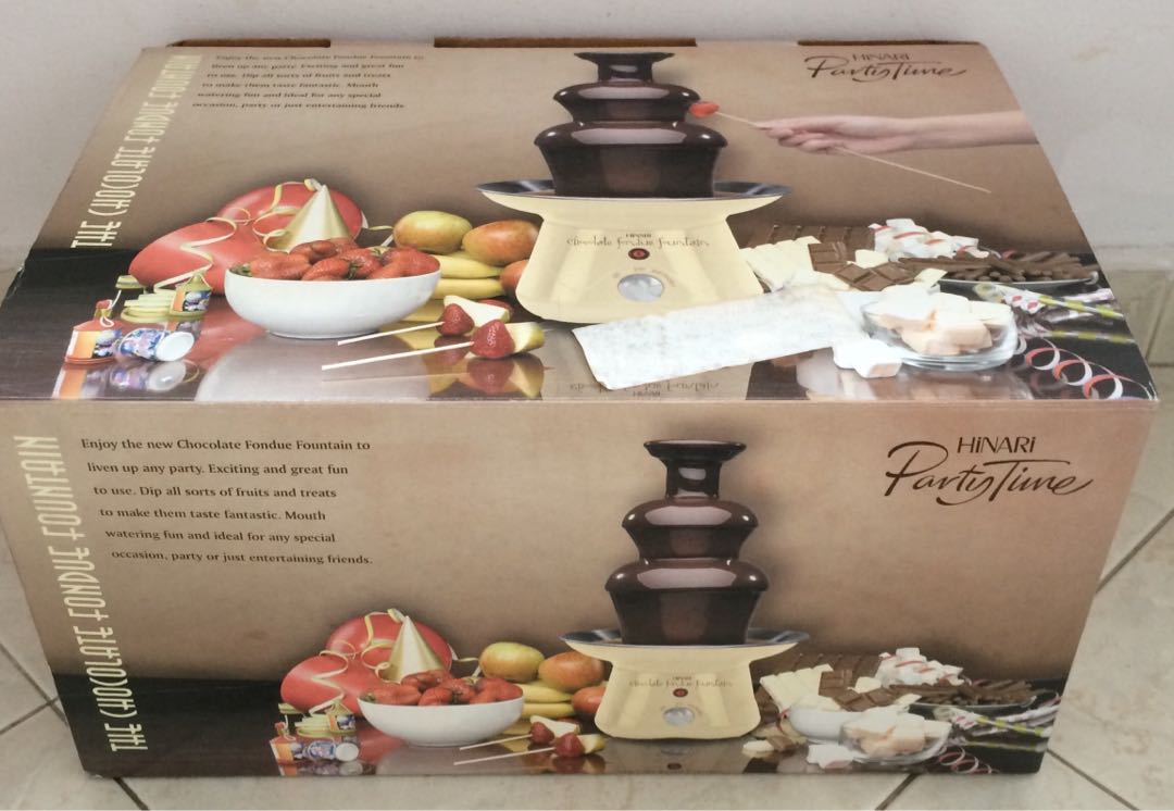 hinari chocolate fondue fountain instructions