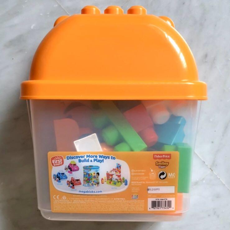 In-Stock) Mattel Mega Bloks Smiley Tiger (Brand New), Hobbies - Main Image