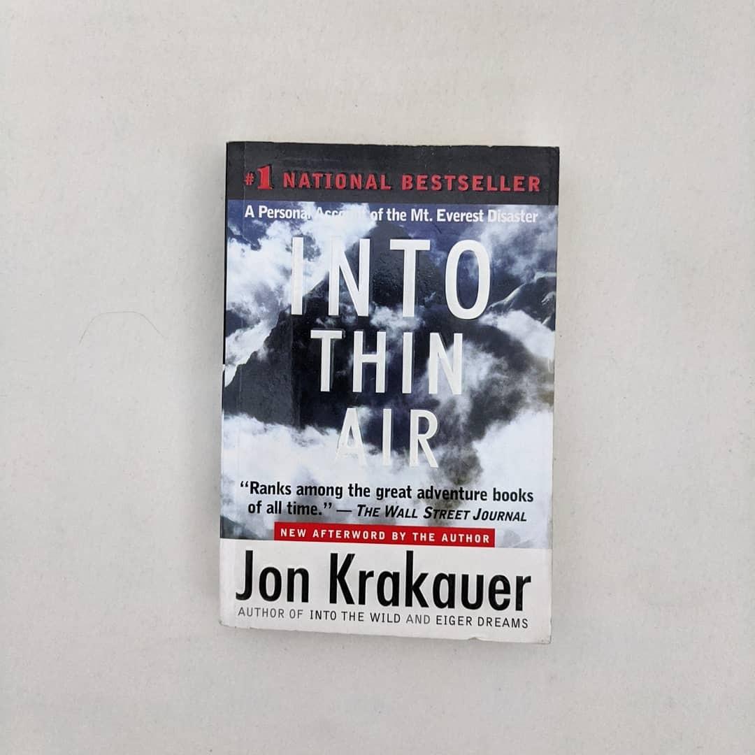 Into Thin Air By Jon Krakauer Non Fiction Books Stationery
