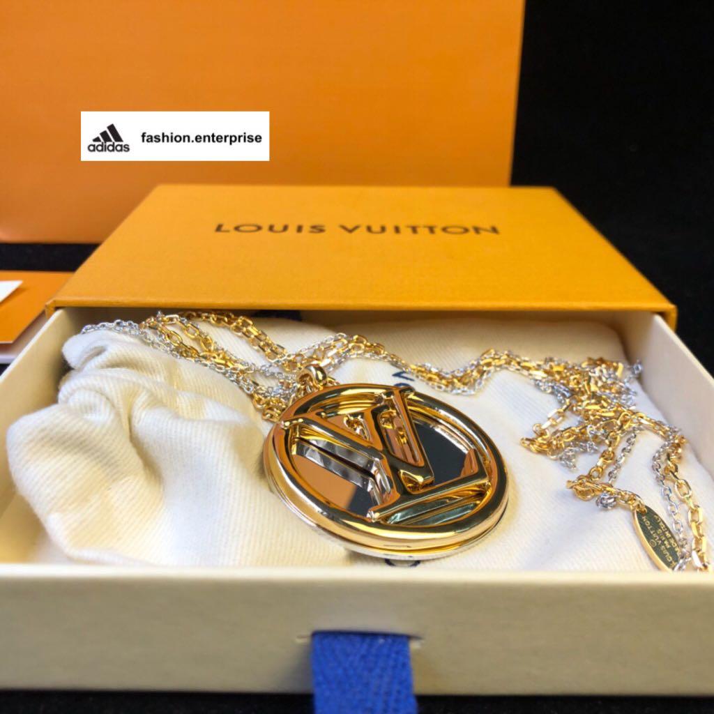 Louis Vuitton Louise Long Necklace - Gold-Tone Metal Pendant Necklace,  Necklaces - LOU404954