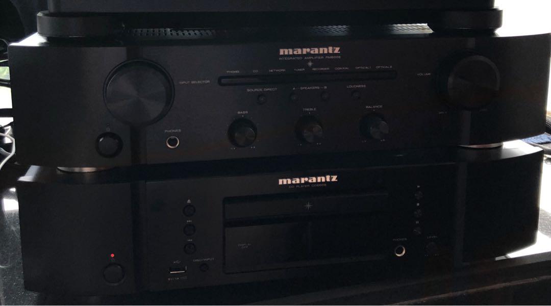 Marantz Integrated Amplifier PM 6006 and CD PLAYER CD 6006, 音響