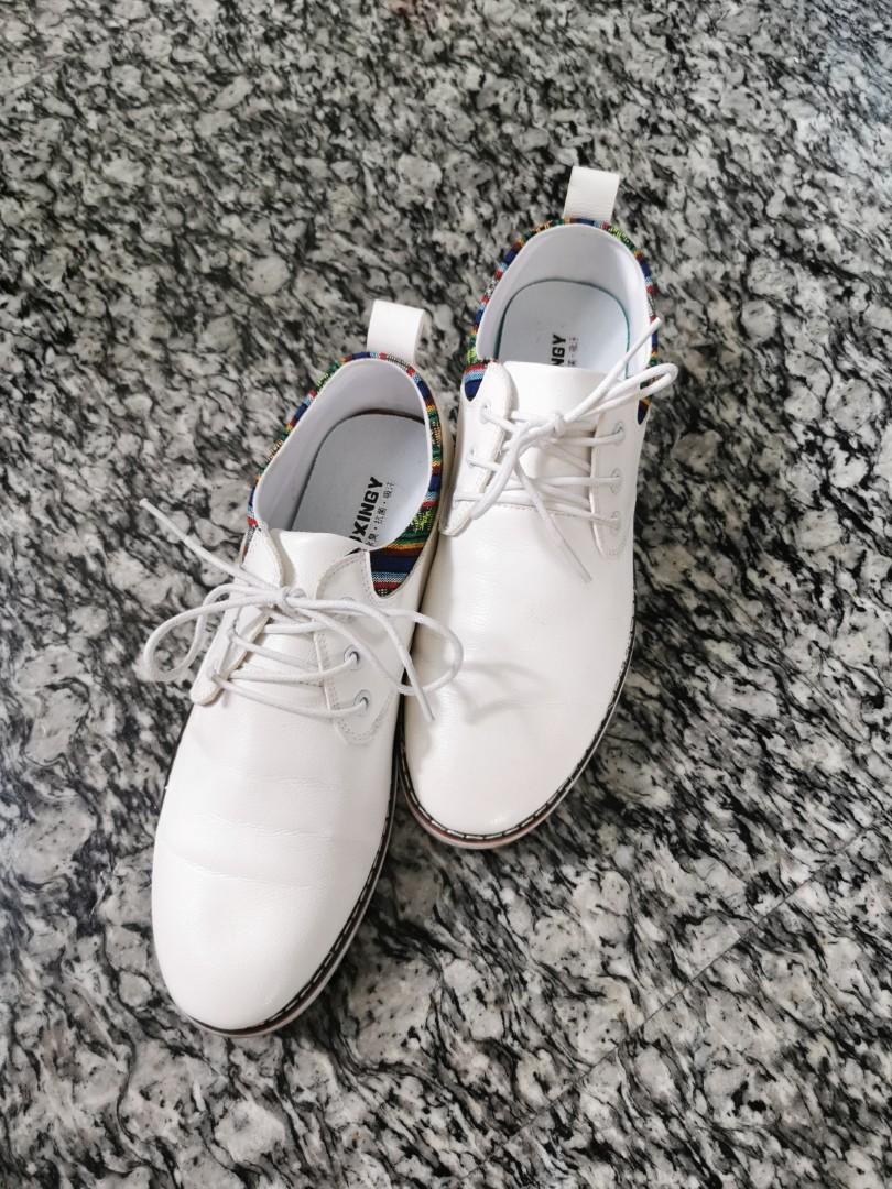 White semi formal shoes on sale