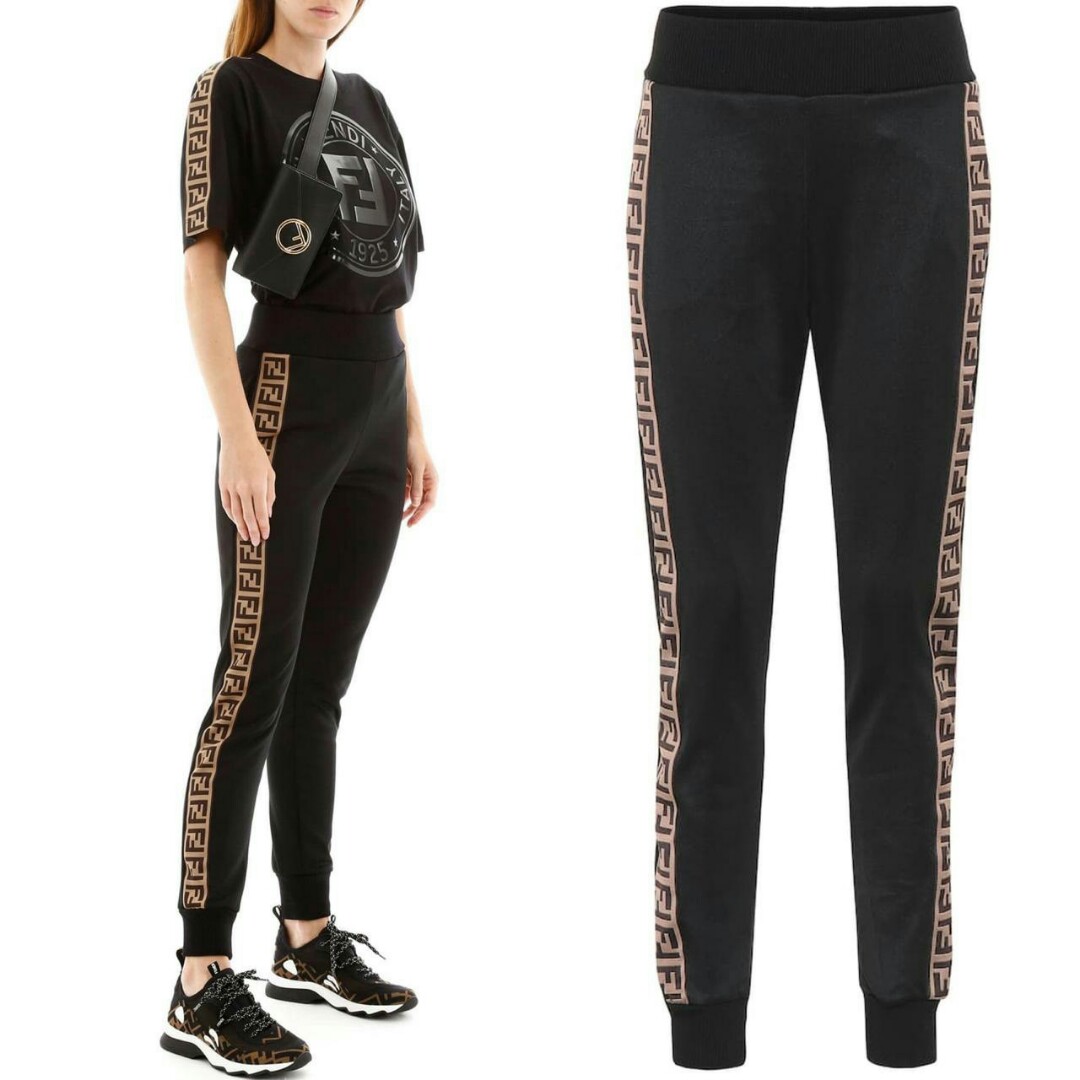 Ready ️Fendi pants black band ff logo 