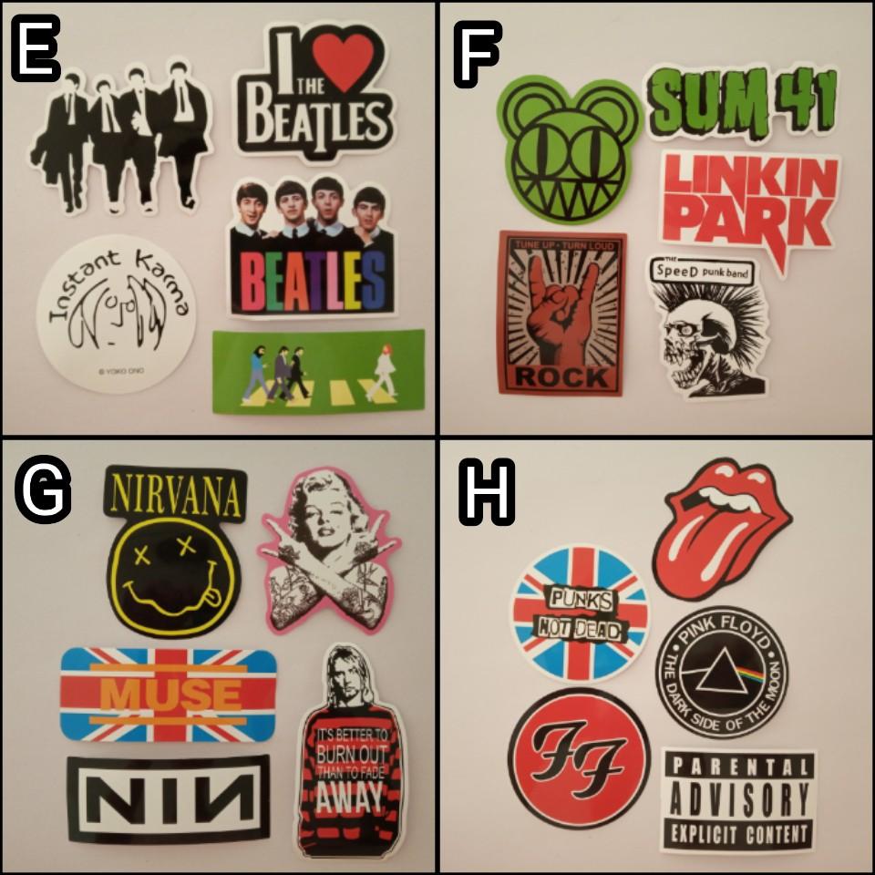 Rock Band Stickers 
