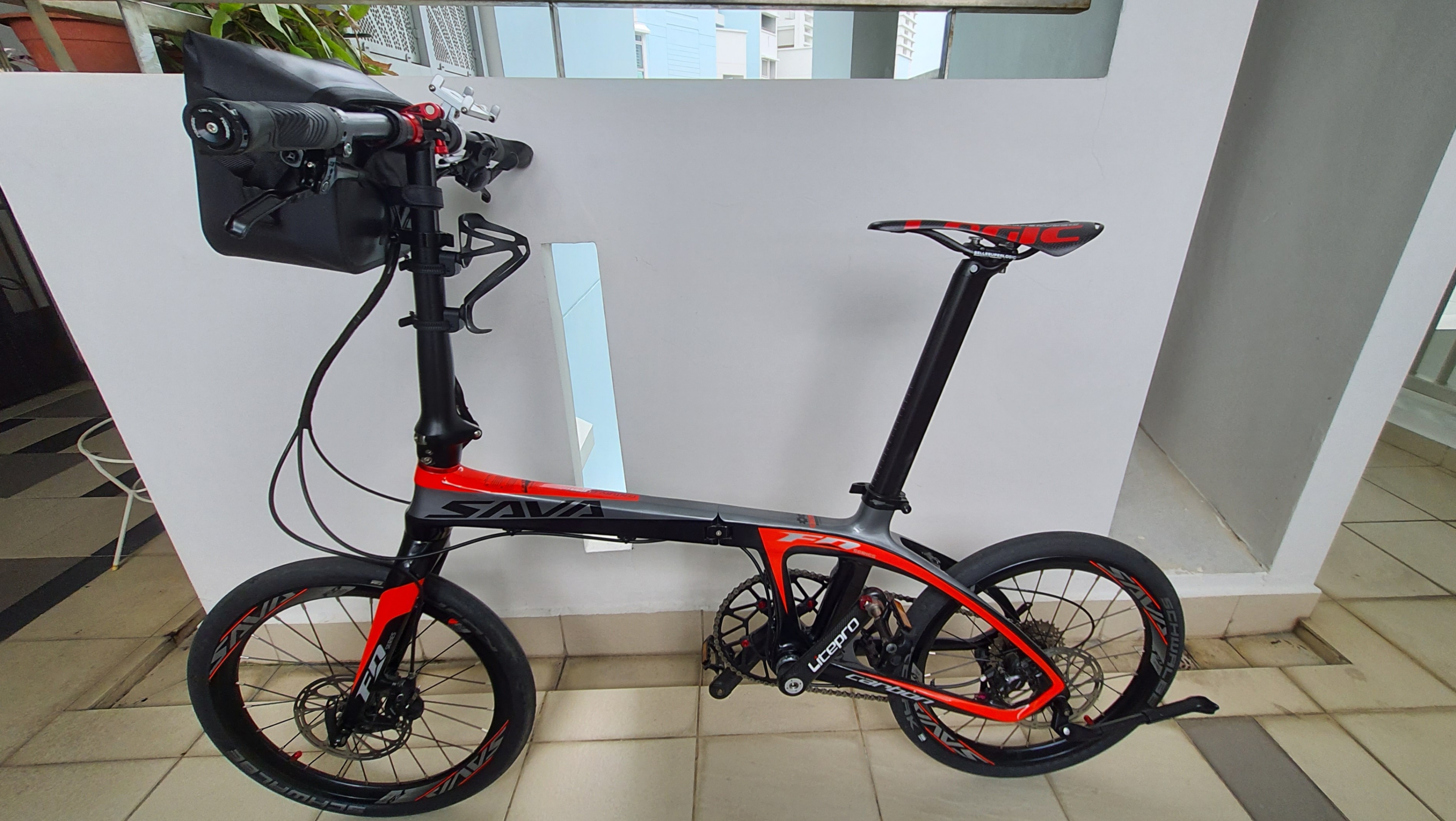 Sava Z1 Full Carbon Fiber Foldie 9 speed Sports Equipment