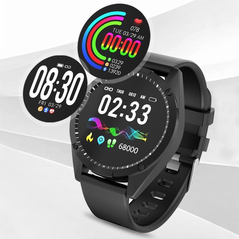 SAVFY Bluetooth Smartwatch Bracelet Smart Fitness Tracker Blood Pressure Heart Rate Monitor Watch IP67 Waterproof BT0206
