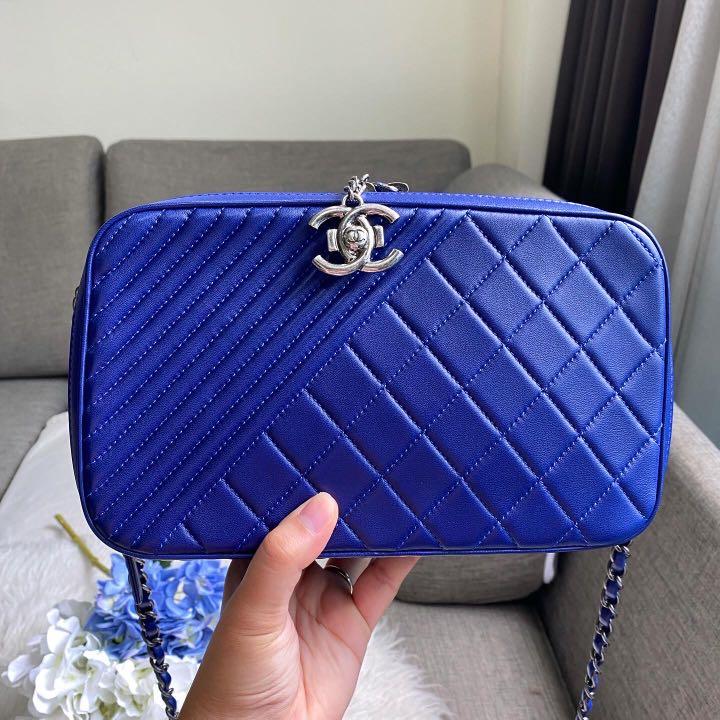 ✖️SOLD!✖️ Superb Deal! Very Pretty! Chanel Coco Boy Camera Bag in Cobalt  Blue Lambskin RHW, Luxury, Bags & Wallets on Carousell