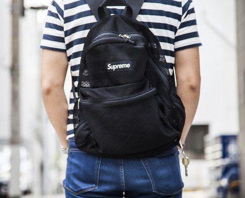 Supreme fw17 backpack black on sale