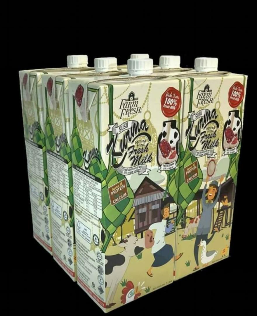 Susu Kurma Farm Fresh 1l Discount Food Drinks Beverages On Carousell