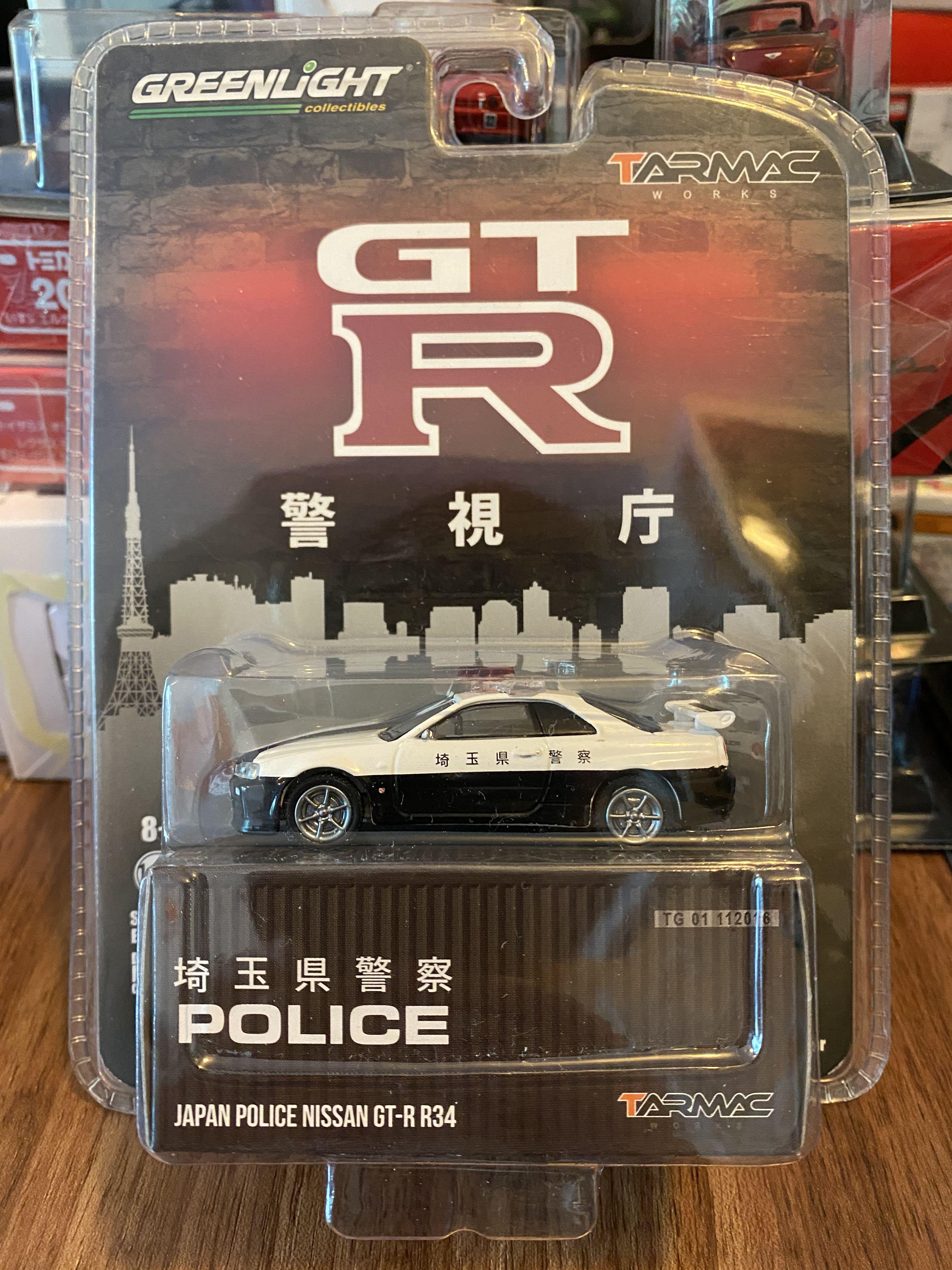 Tarmac X Greenlight Nissan R34 Gtr 日本警車警視廳 興趣及遊戲 玩具 遊戲類 Carousell