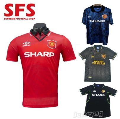Top Quality Man U Retro Football Jersey Home Away Short Sleeve Men