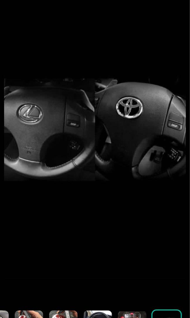 Toyota Steering Wheel Emblem Logo Badge, Car Accessories, Accessories