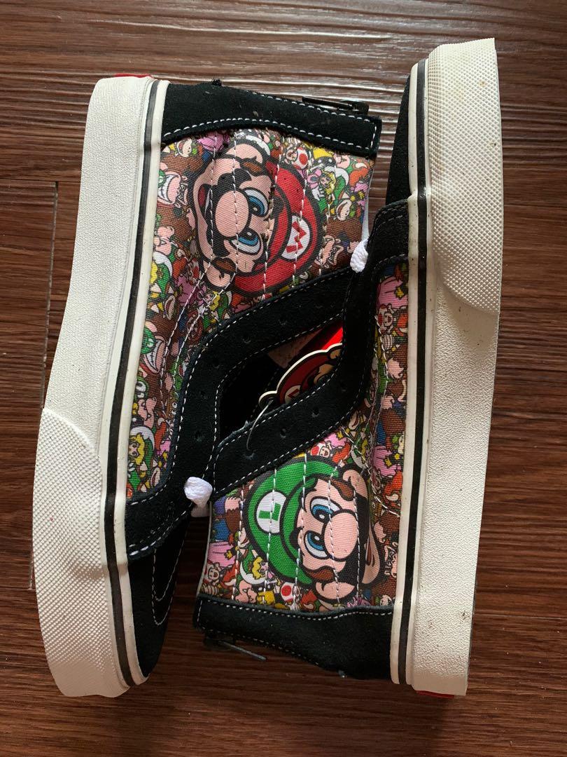 VANS Classic Nintendo Super Mario Brothers High Cut Canvas Sneakers Multicolor Kids 3.0 Women s Fashion Footwear Sneakers on Carousell
