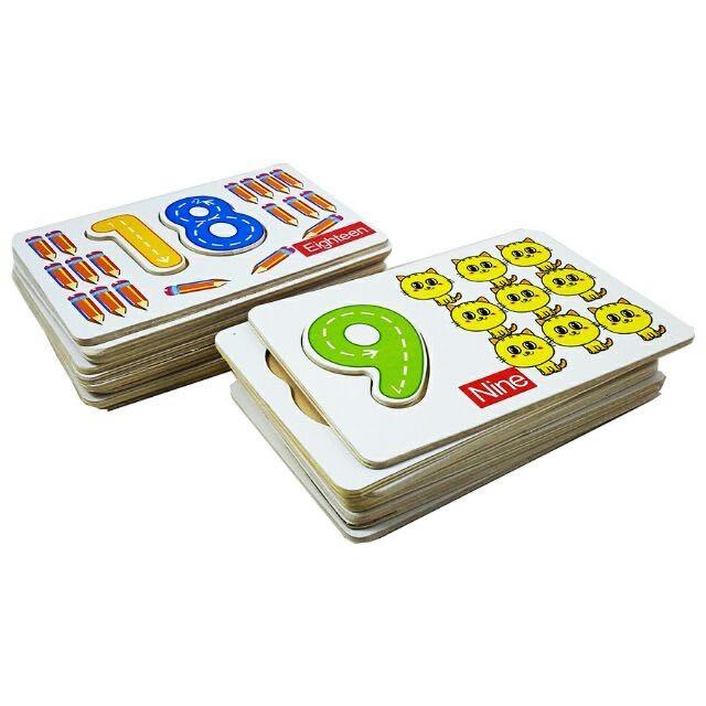 Wooden numbers flash cards (Category: Educational & Learning Toys) located in Taguig. Submitted by mycollections08 (Listing ID 1000629869, Image 3). Description: Wooden numbers removable flash cards. ▪It will helps for brain development, logical thinking, and fine motor skills. ▪with plus & minus signed Shipping fee 🚛💰 ▪Manila: Php 90 (Up to 3kg)+25 in excess of 3kg ▪Cavite,Laguna,Rizal: Php120 (Up to 3kg)+30 in excess of 3kg ▪Bulacan: Php 140(