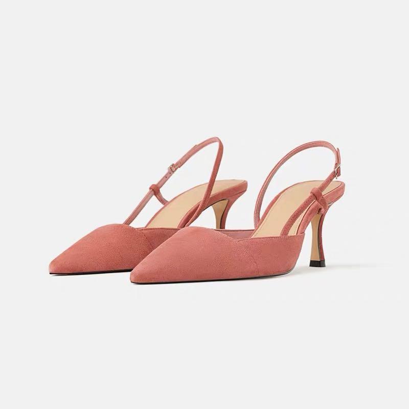 zara pink heels