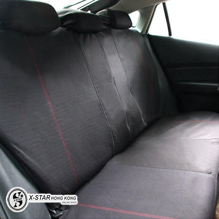 1635728 TIROL汽車通用 紅黑網布座椅套11件套 car seat covers