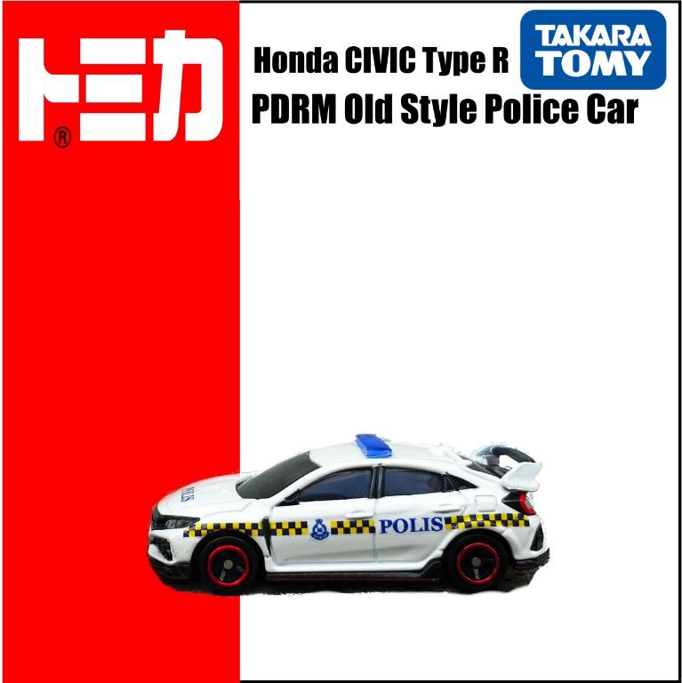 1 64 Polis Civic Type R Fk8 Old Type Police Car Tomica Toys Games Diecast Toy Vehicles On Carousell