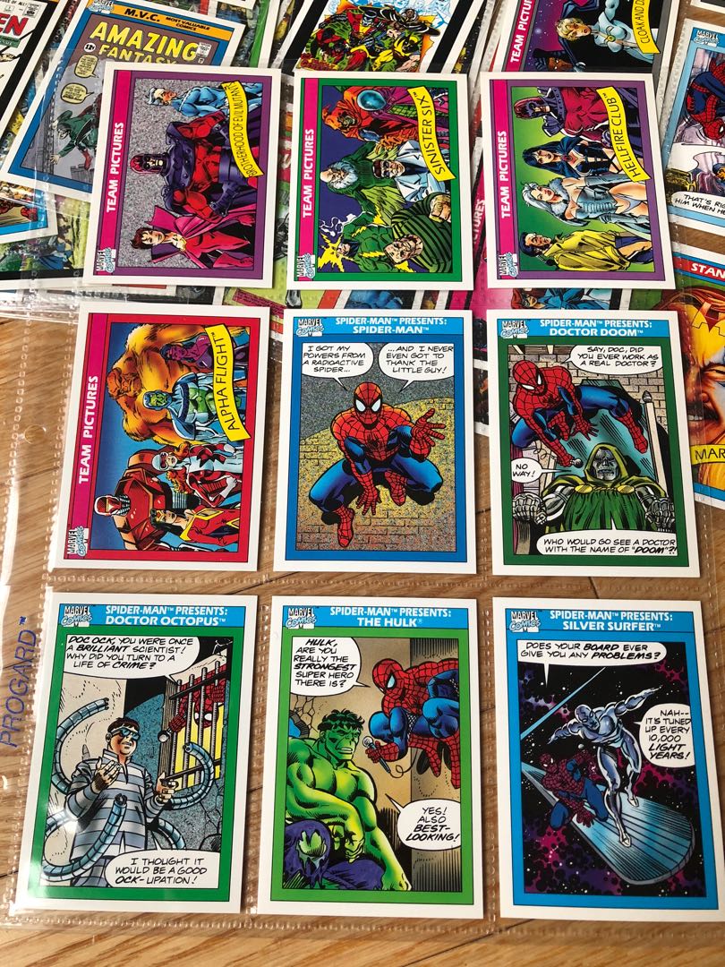 1990 Marvel Super Hero Card Set (Impel) 1-162