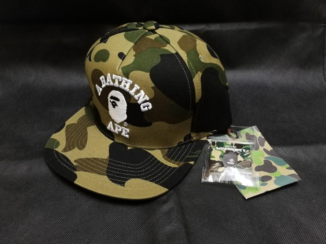 BAPE 1ST CAMO SNAPBACK GREEN Men s Fashion Watches