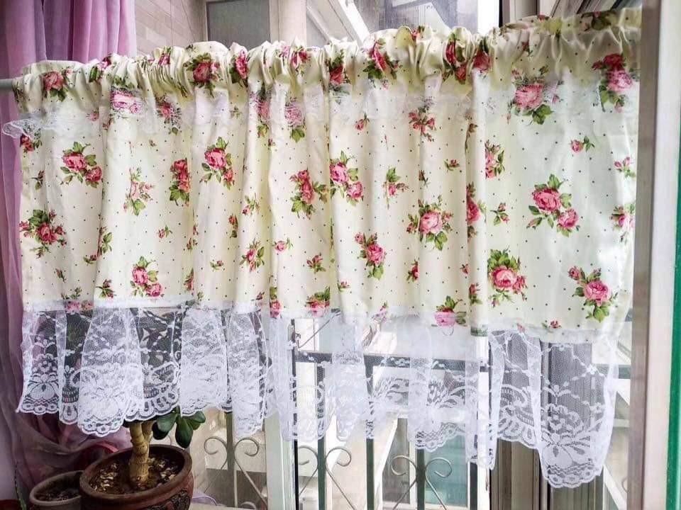 Country Cottage Style Lacy English Valance Curtain Furniture Home Living Decor Curtains Blinds On Carou Country Cottage Style Lacy English, Country Decor Curtains
