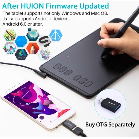 Free Shipping Huion Inspiroy H640p Graphics Drawing Tablet Battery Free Stylus And 8192 Pressure Sensitivity Support Android Electronics Others On Carousell