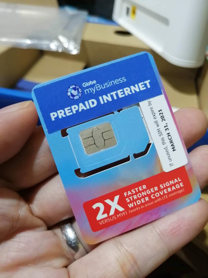 Globe Home Prepaid Wifi Sim Mybusiness Free 30gb Electronics Computer Parts Accessories On Carousell