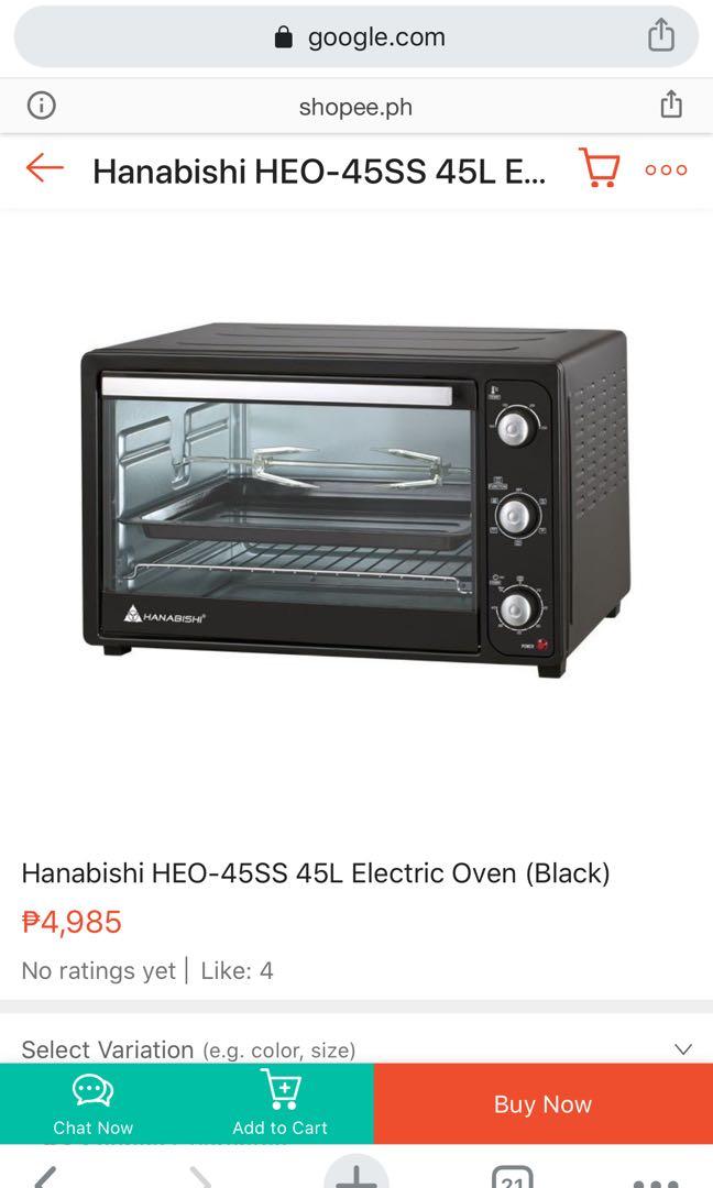 hanabishi 45l oven