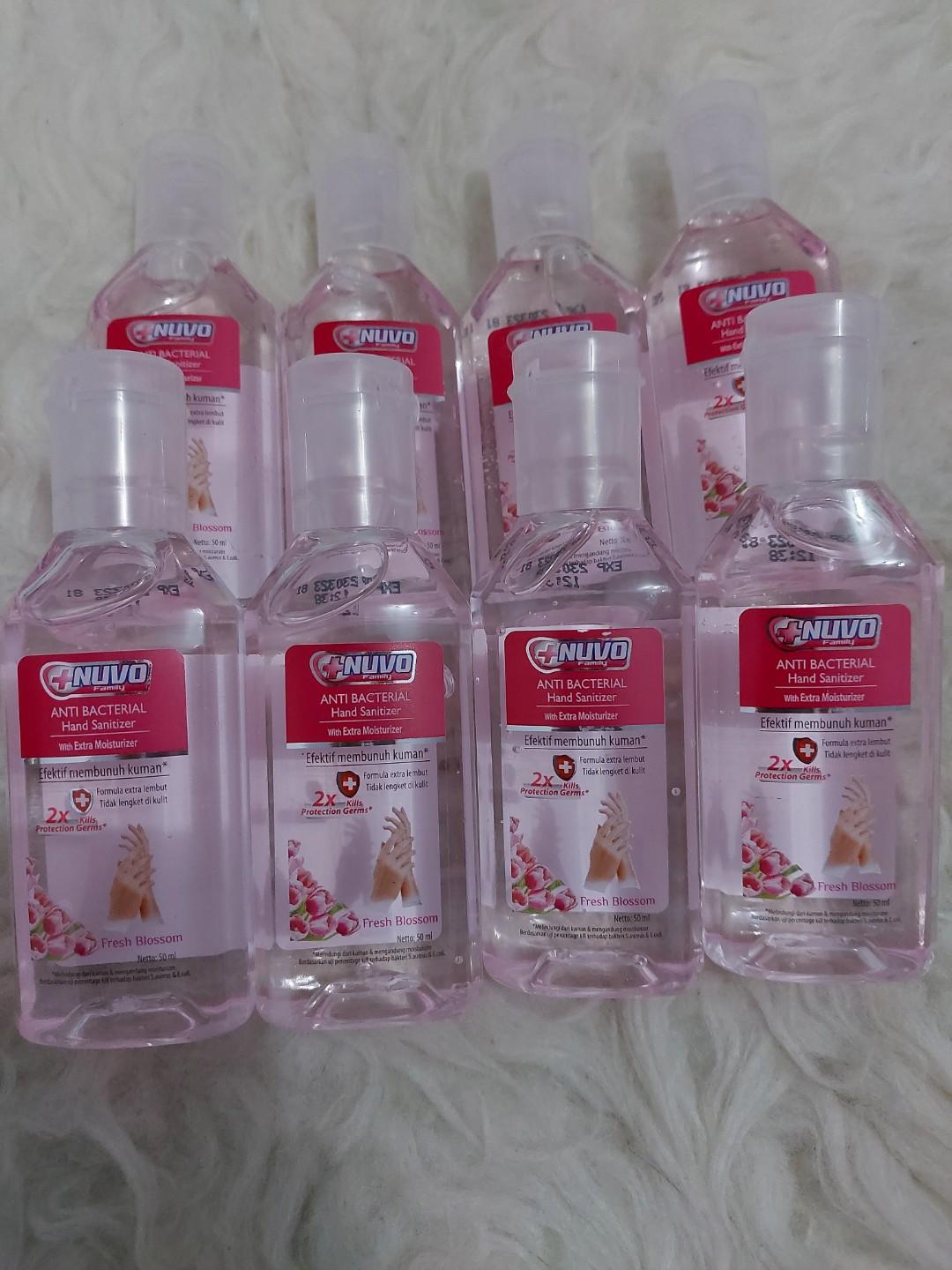 Hand Sanitizer Nuvo Size 50ml Gratis Pouch Kesehatan Kecantikan Kulit Sabun Tubuh Di Carousell