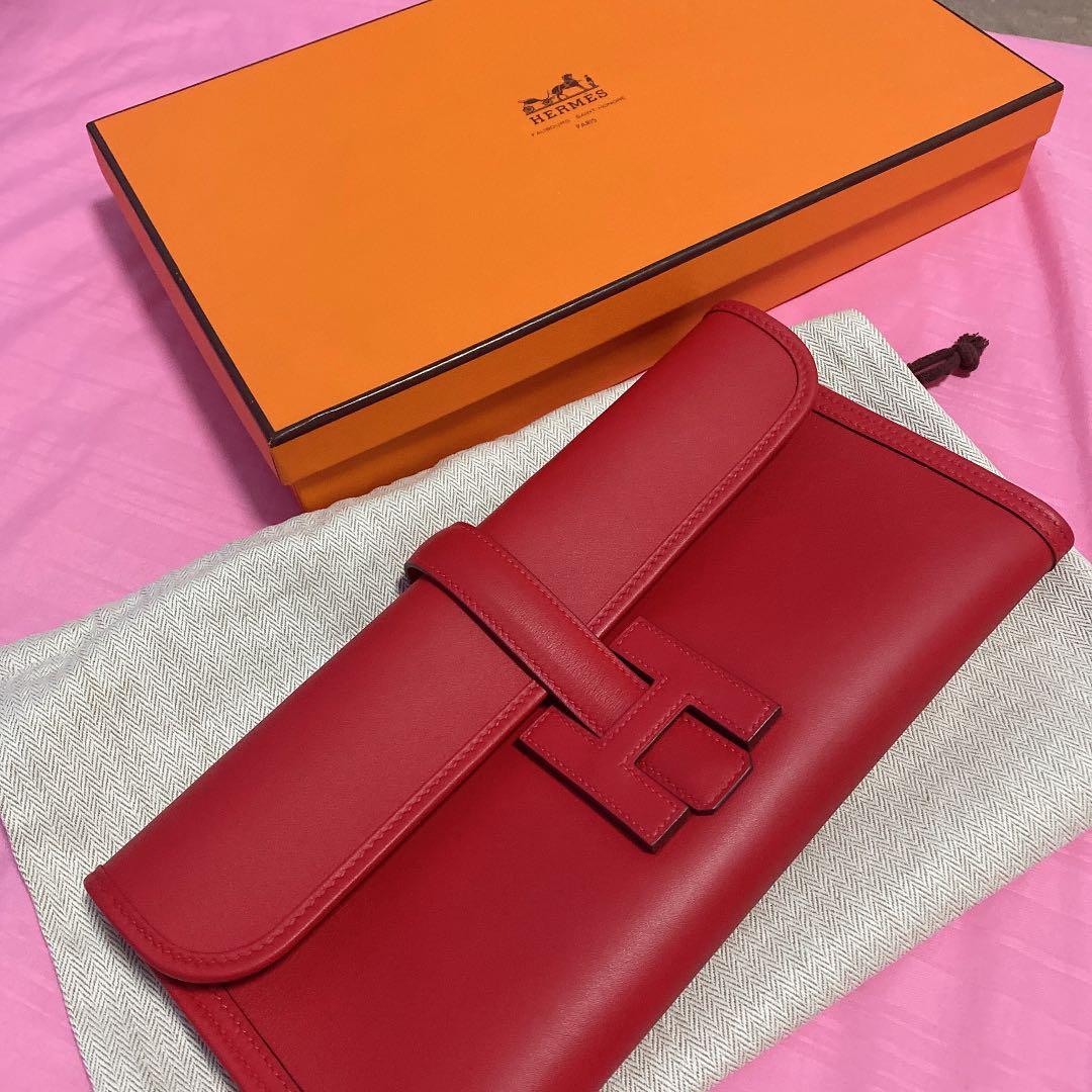 Authentic Hermes Jige Elan 29 Clutch Bag, Luxury, Bags & Wallets on  Carousell