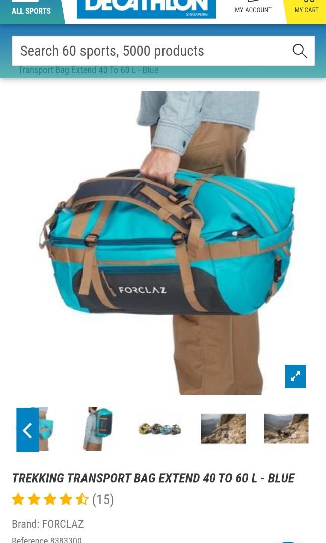 forclaz duffel